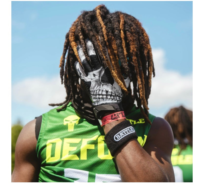 Guantes receptor Battle “SkullFace” Adulto