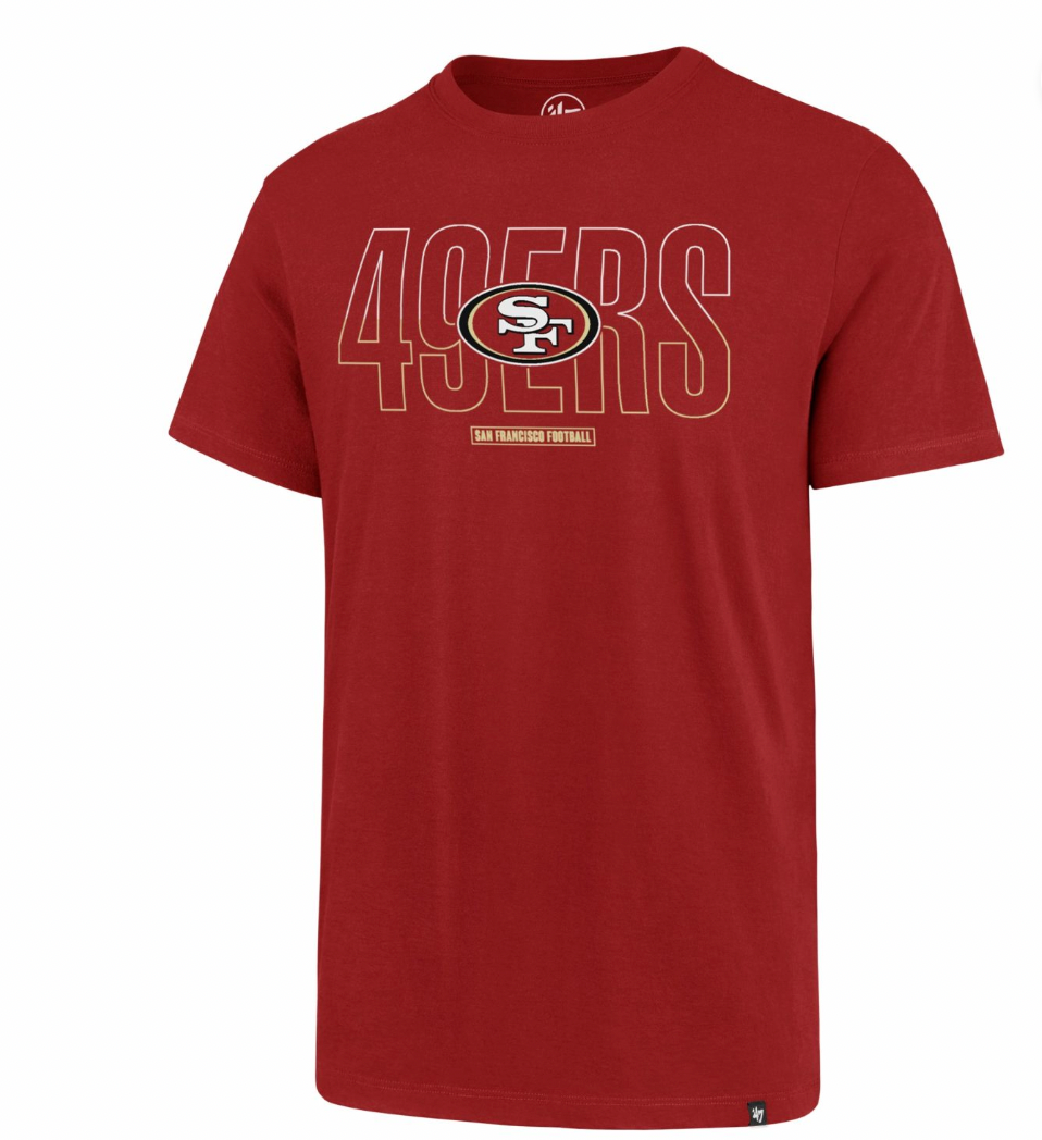 PLAYERA NFL '47 BRAND SPLIT SQUAD SUPER RIVAL 49ers