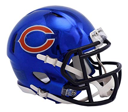 MINI CASCO SPEED CHROME CHICAGO BEARS RIDDELL