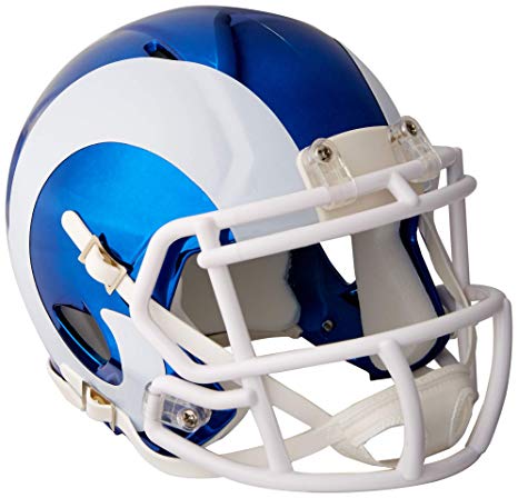 MINI CASCO SPEED CHROME LOS ANGELES RAMS RIDDELL