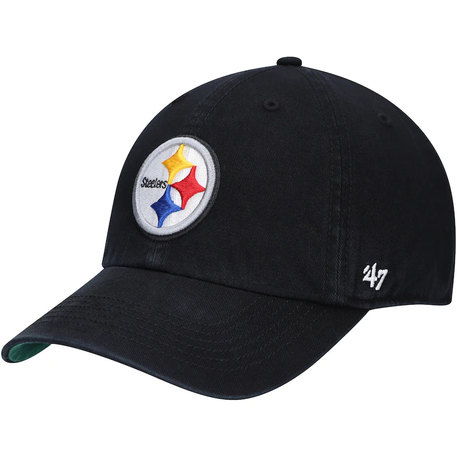Gorra 47 Brand Steelers con logo bordado (ajustable)