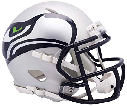 Mini Casco Riddell Speed AMP Seahawks