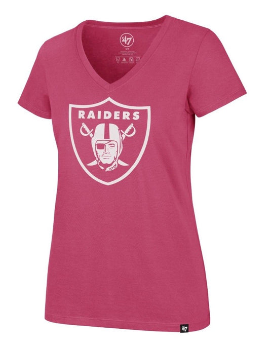 Playera 47 Brand Rosa Las Vegas Raiders